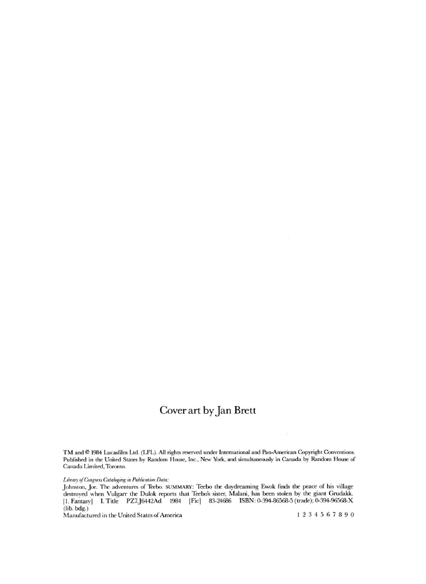 Star Wars - The Adventures of Teebo (Random House) (1984) (stefcuk).pdf，第3页预览