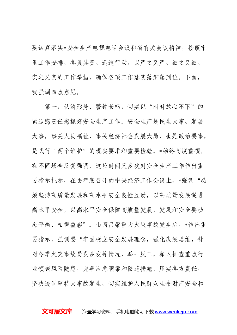 在市安委会2024年第一次会议上的讲话(安全生产).docx,第2页预览