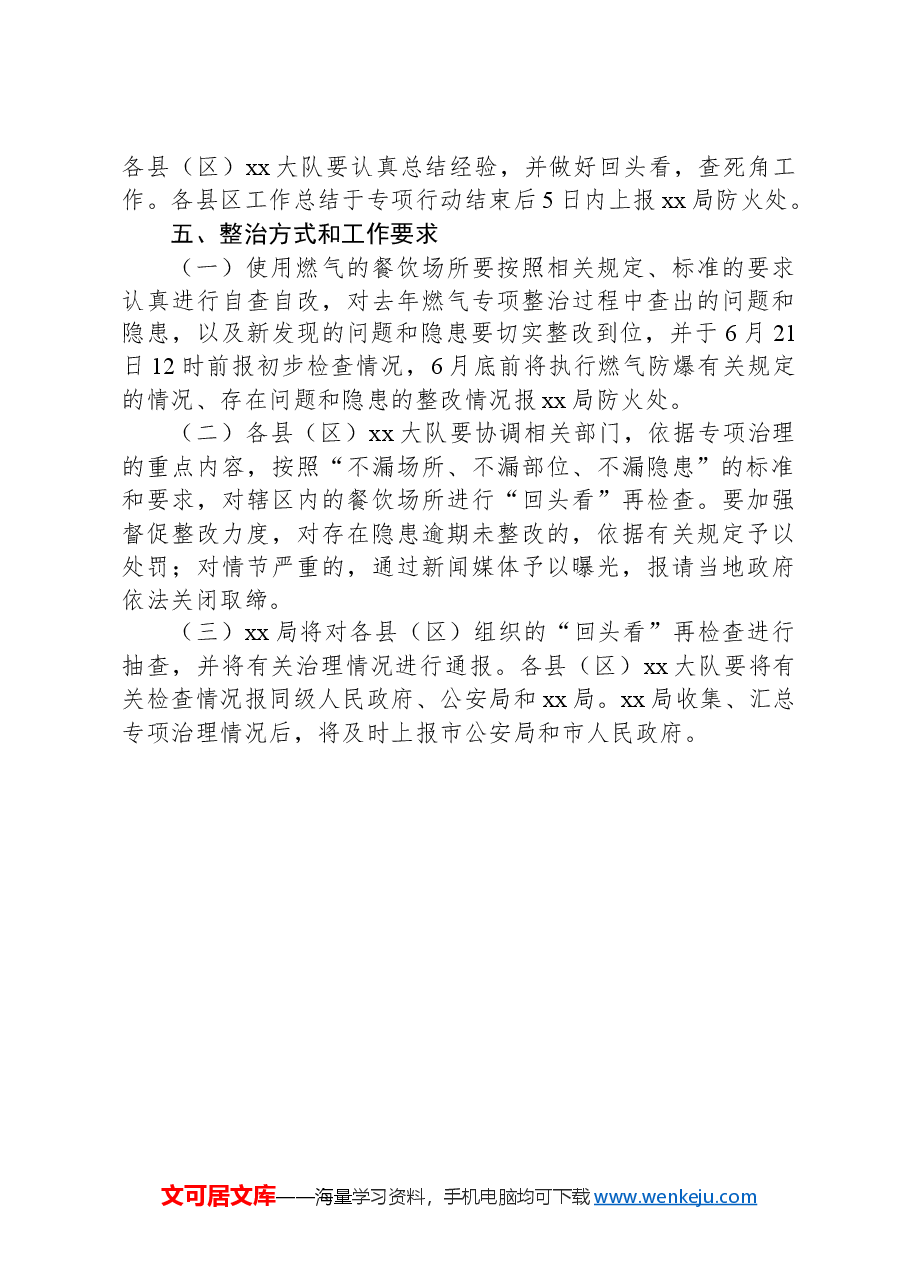 餐饮场所燃气安全专项治理工作方案.docx,第3页预览