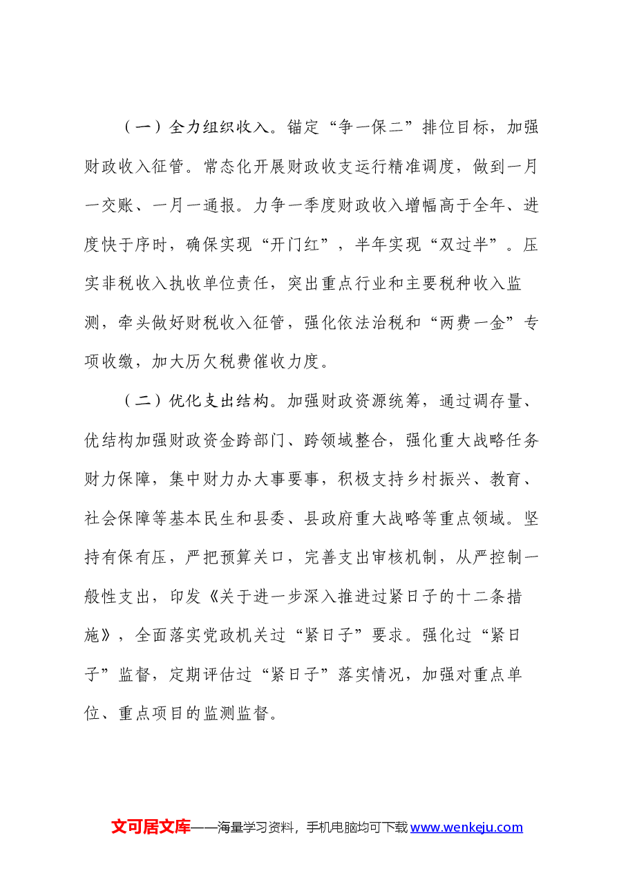 2024年县财政工作要点.docx,第2页预览