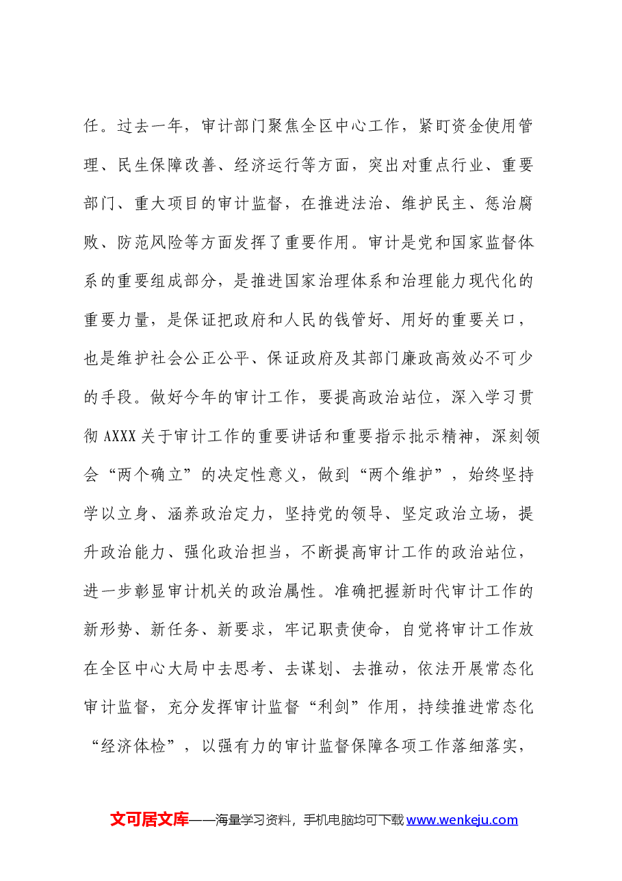 在2024年审计工作会议上的讲话.docx,第2页预览