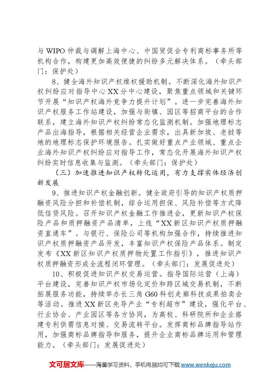 XX新区知识产权局2024年工作要点.docx，第4页预览