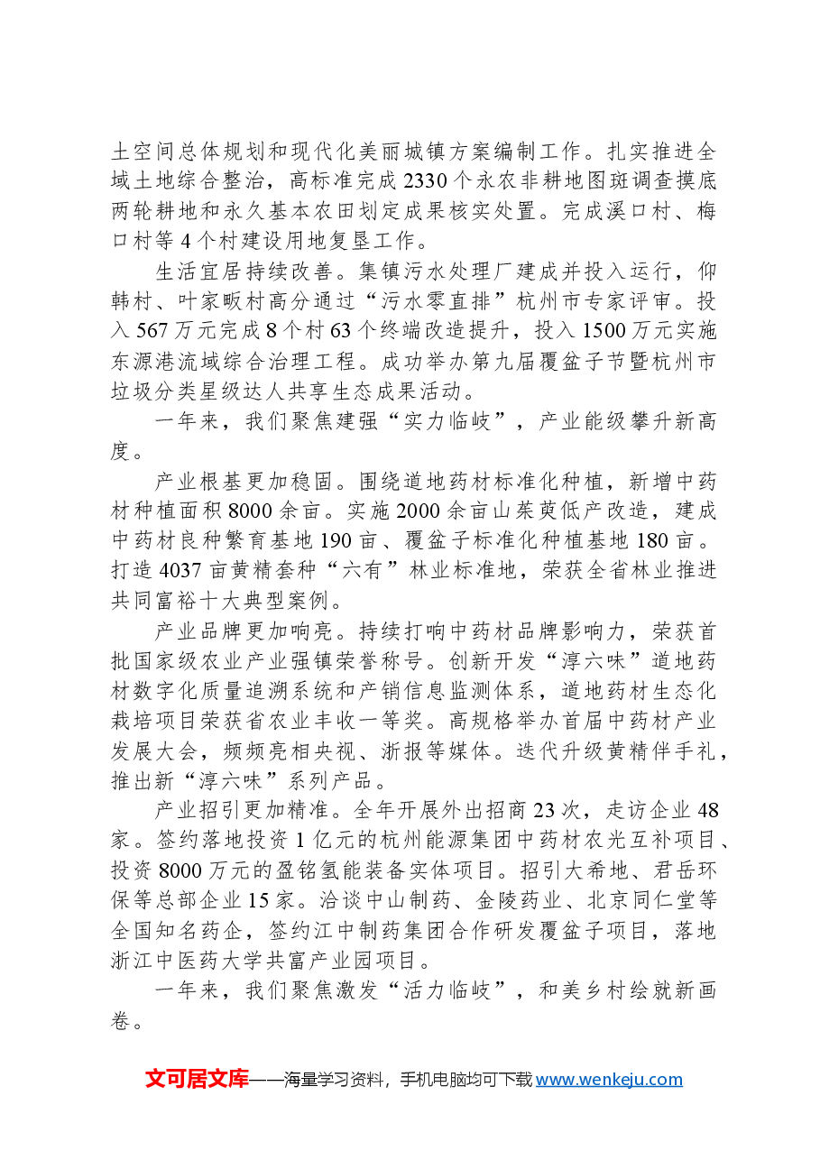 2024年临岐镇政府工作报告.docx,第2页预览