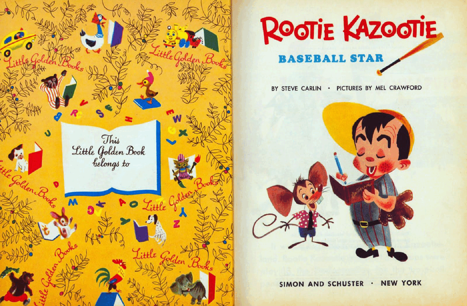 Rootie Kazootie Baseball Star (1954) (Little Golden Book) (goldengems).pdf,第2页预览