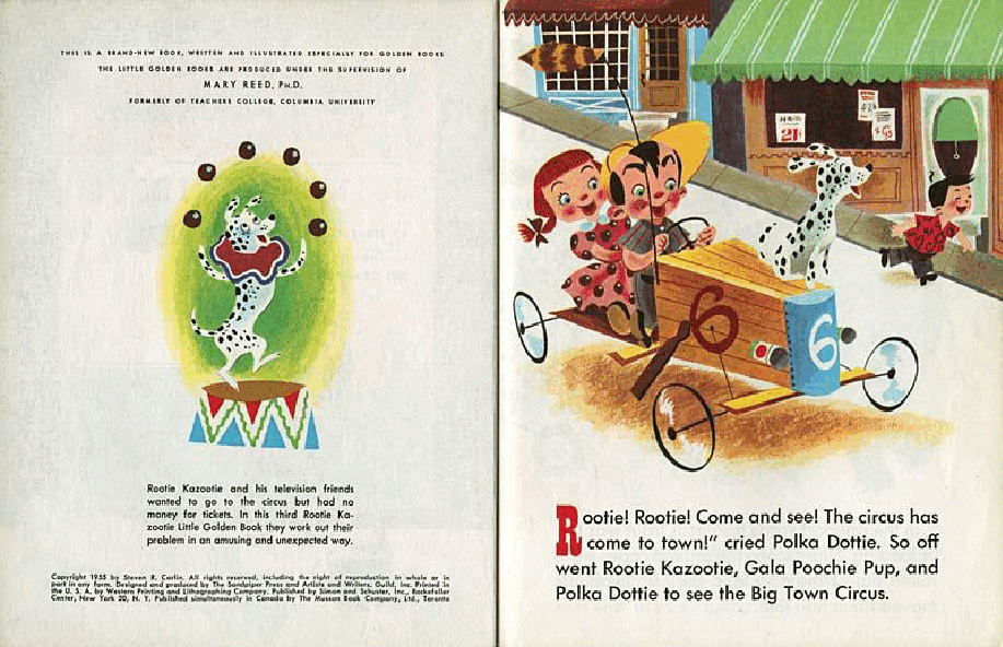 Rootie Kazootie Joins The Circus (Little Golden Book 226) (1955).pdf,第3页预览