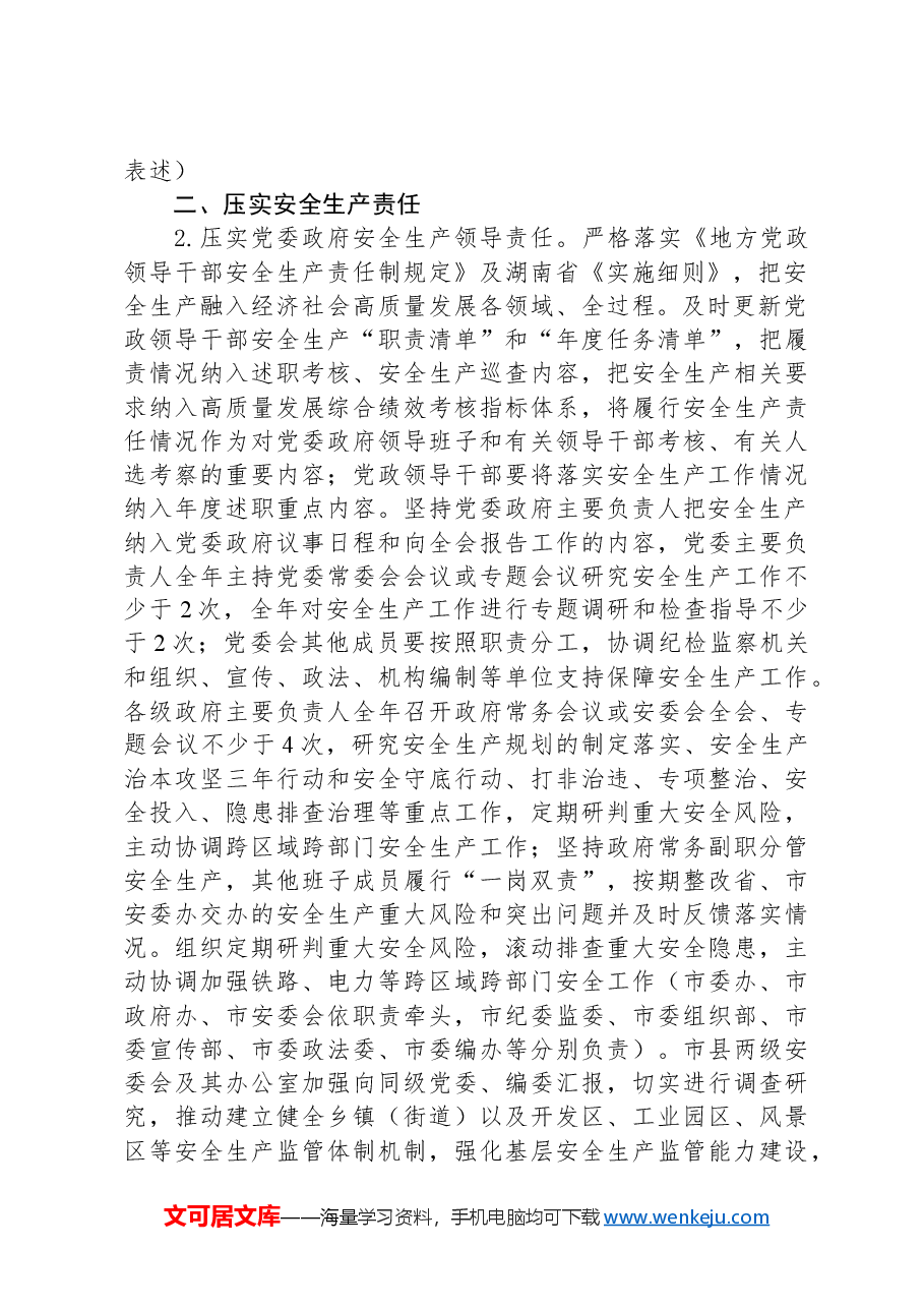 市安全生产委员会2024年度工作要点.docx,第2页预览