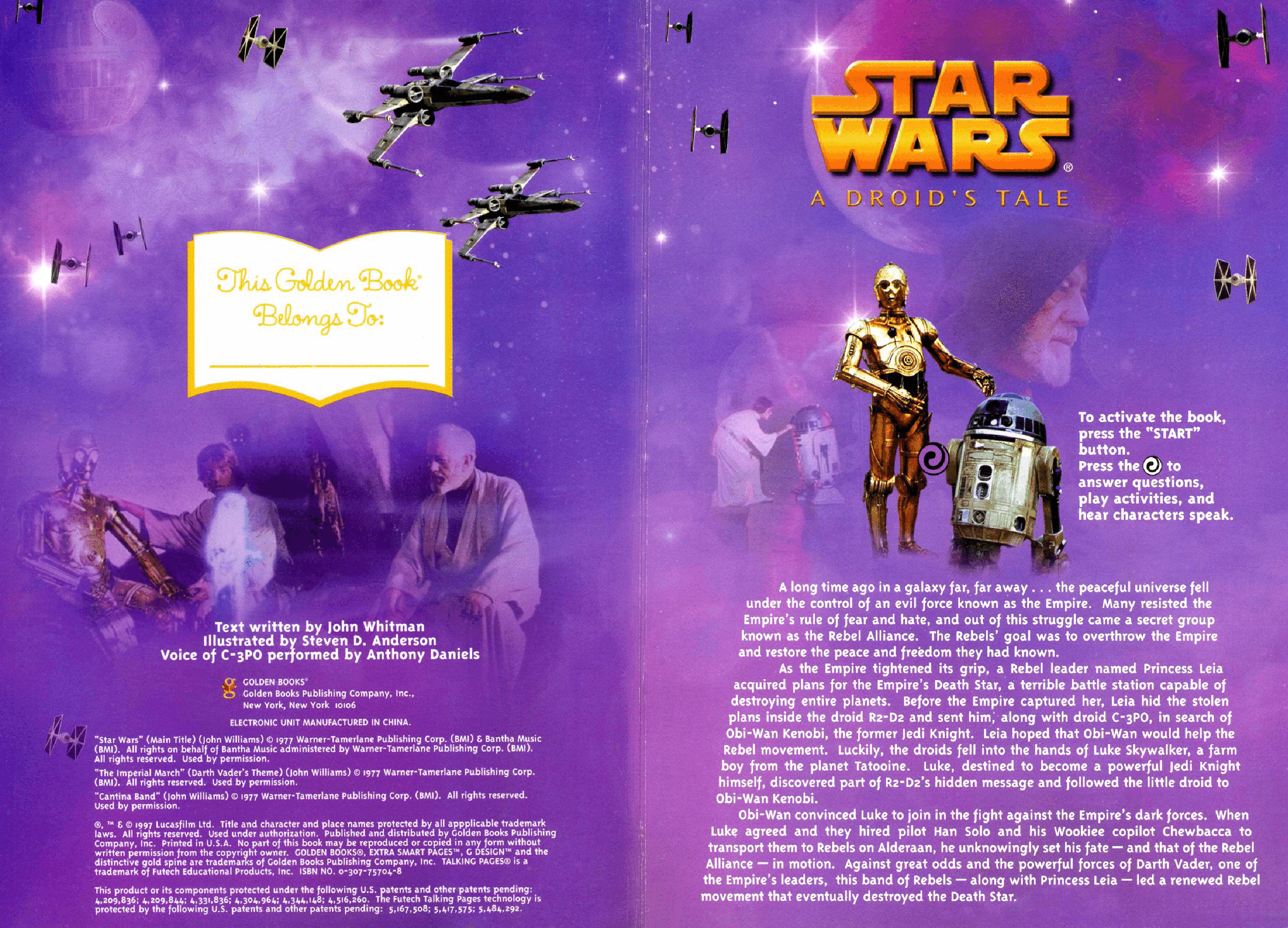 Star Wars - A Droid's Tale (Golden Books) (1997) (plaristes-stefcuk).pdf,第2页预览