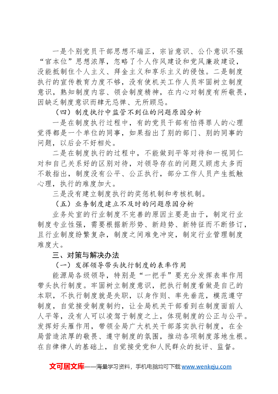 局党组关于制度建设问题分析报告.docx,第3页预览