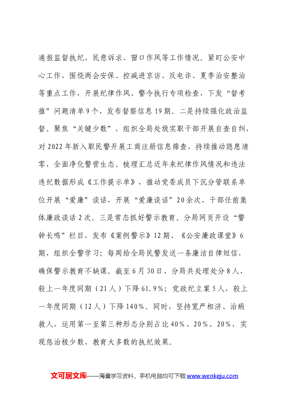 在全区政法系统党的建设暨党风廉政建设工作会议上的发言(公安).docx,第4页预览