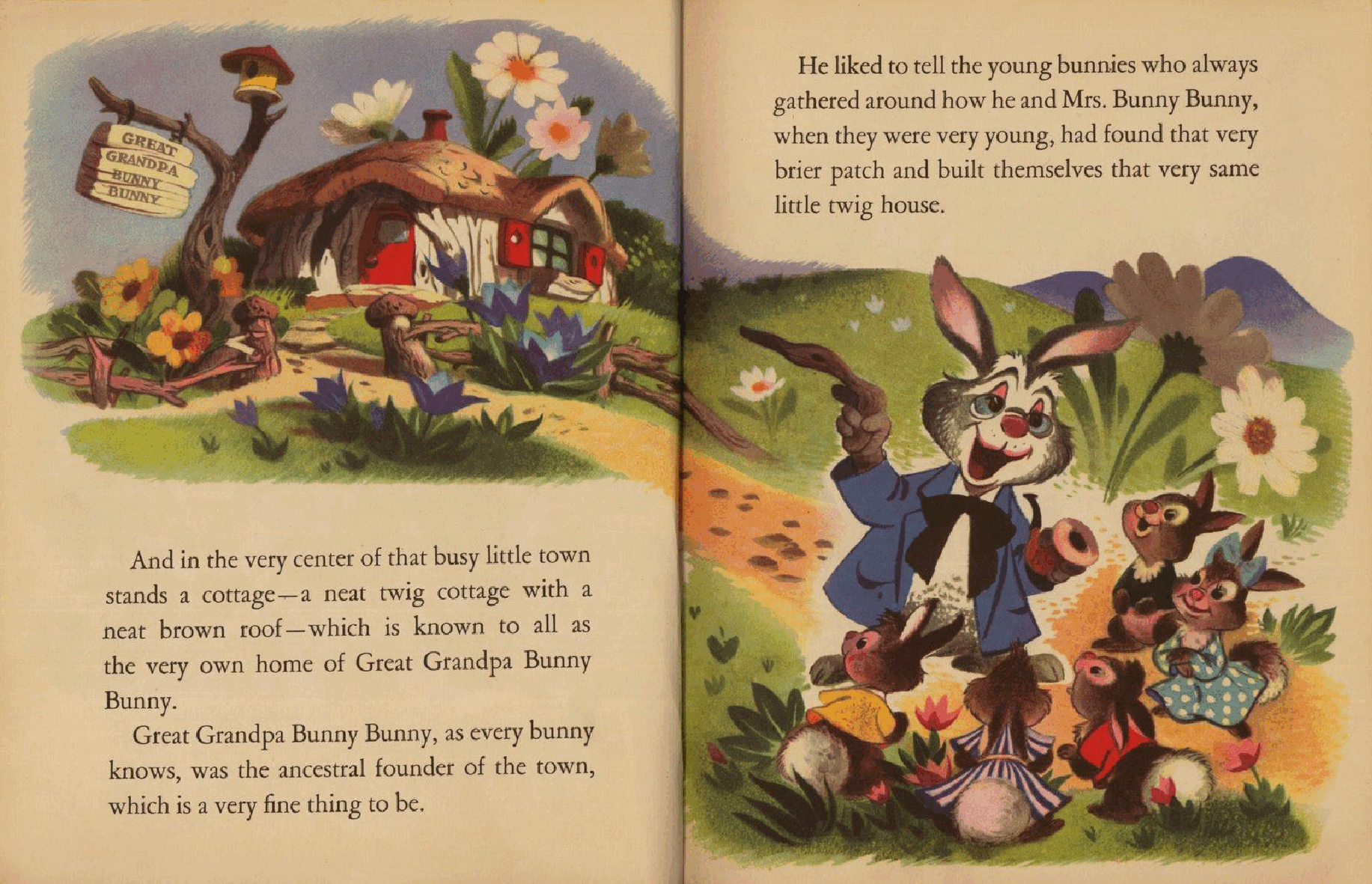 英文绘本:Little Golden Book D021 - Walt Disney's Grandpa Bunny (1951).pdf,第4页预览