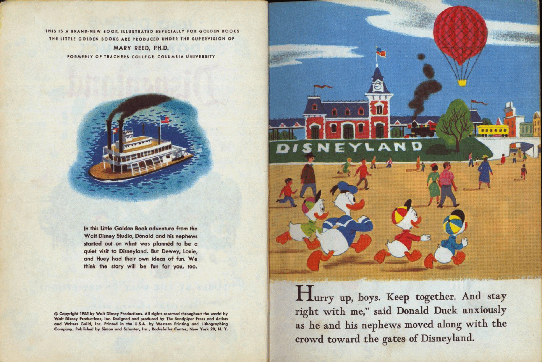 英文绘本:Little Golden Book D044 - Donald Duck in Disneyland (1955) (goldengems).pdf,第3页预览