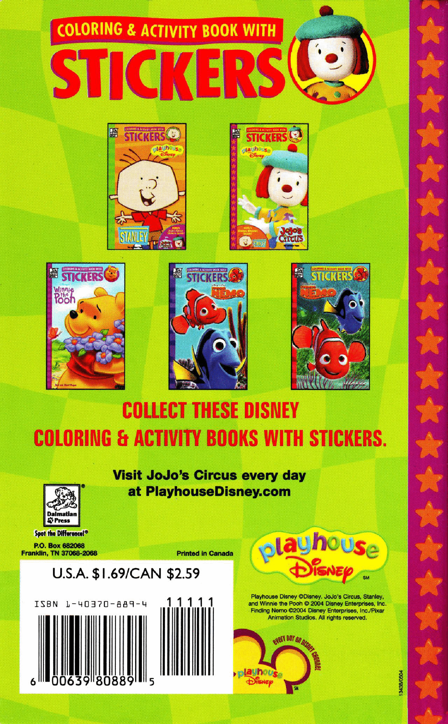 英文绘本:Playhouse Disney - Jojo's Circus.pdf,第2页预览
