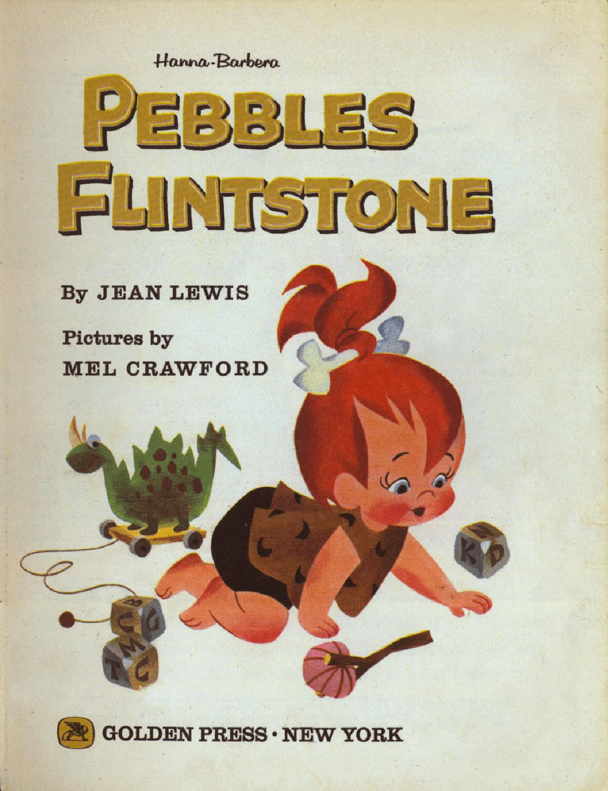 英文绘本:Little Golden Book #0531 - Hanna-Barbera Pebbles Flintstone (1963) .pdf,第2页预览