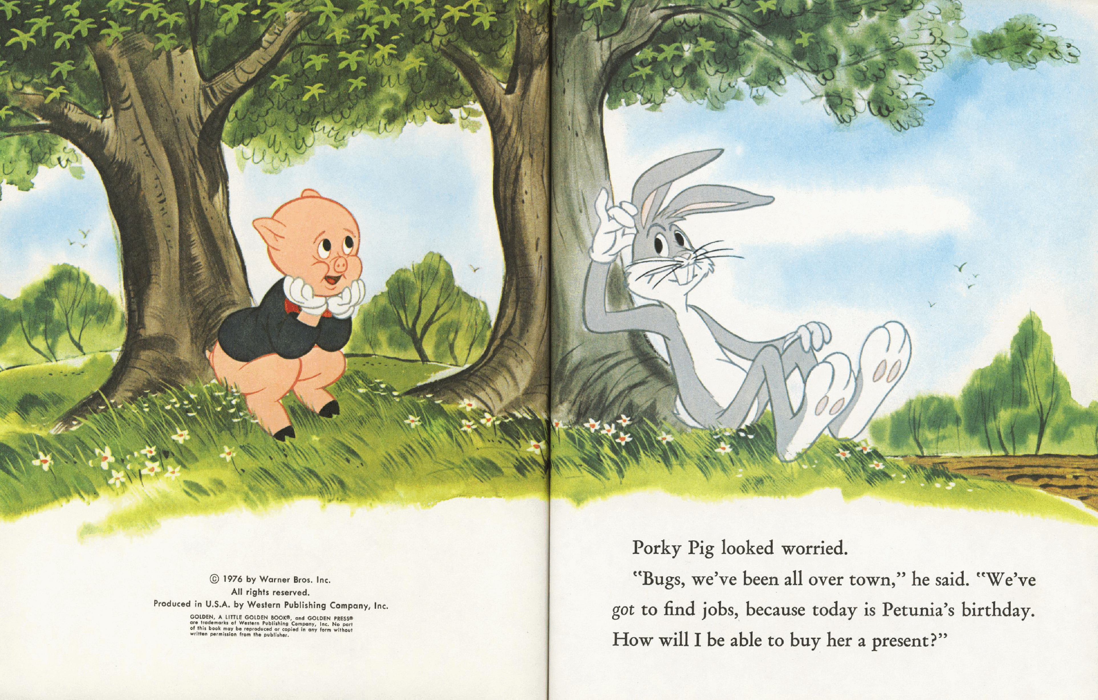 英文绘本：Porky Pig and Bugs Bunny - Just Like Magic (1976) .pdf，第4页预览