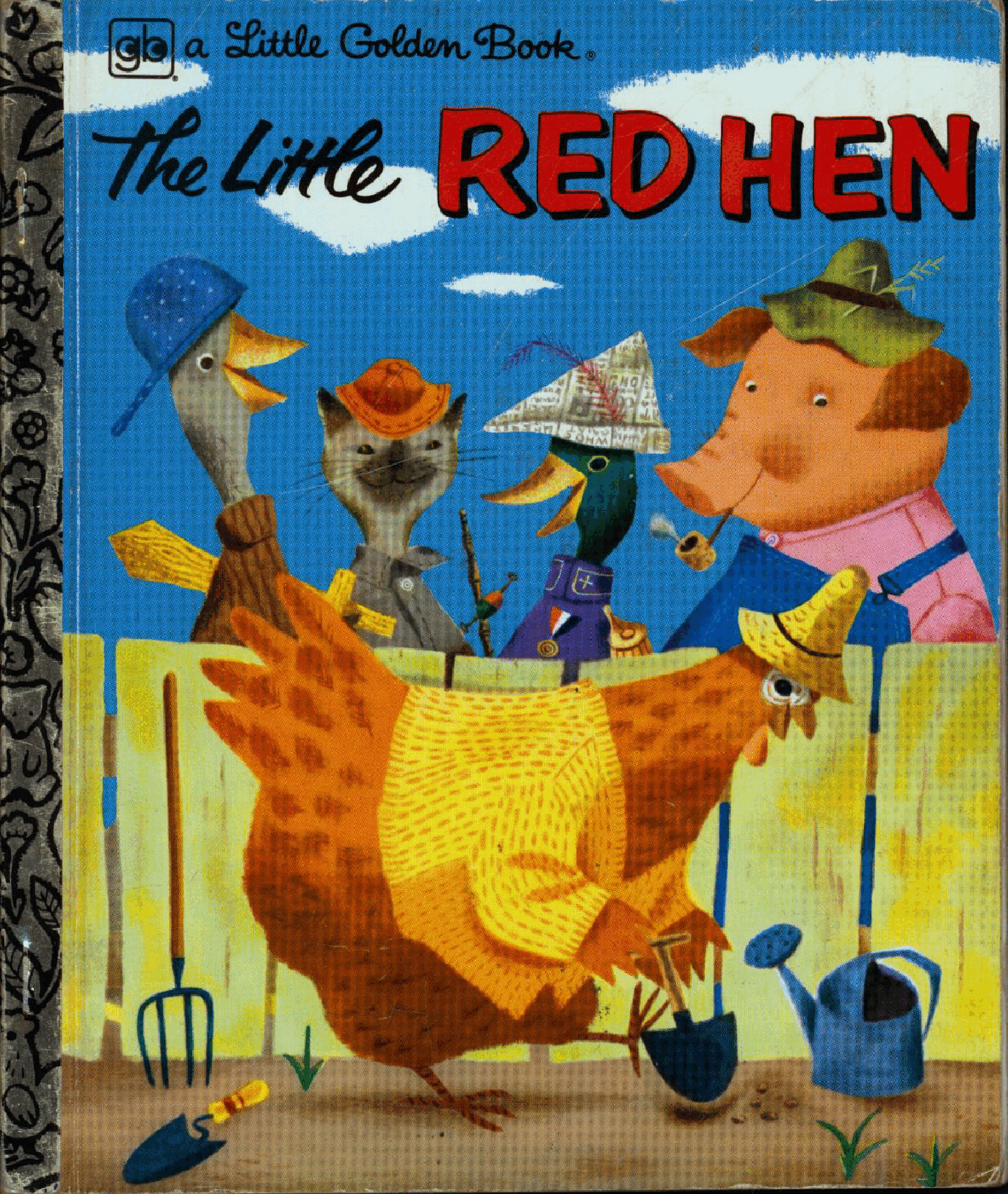 英文绘本:Little Golden Book #0519 - The Little Red Hen (1954) (Freckled Derelict).pdf,第1页预览
