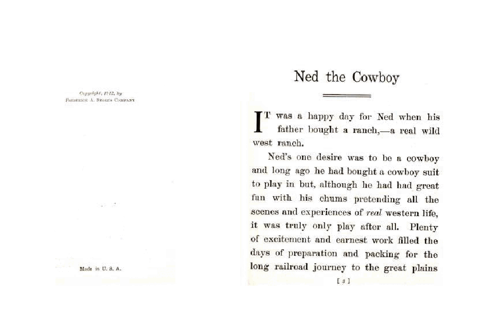 英文绘本:Ned the Cowboy (Frederick A. Stokes) (1912).pdf,第2页预览