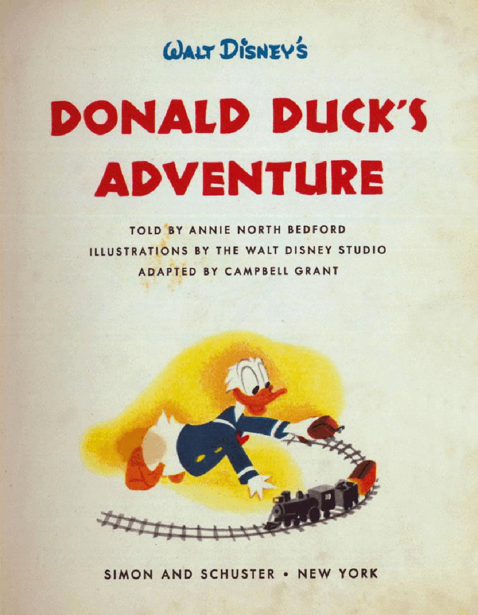 英文绘本:Little Golden Book #D014 - Walt Disney's Donald Duck's Adventure (1950).pdf,第2页预览