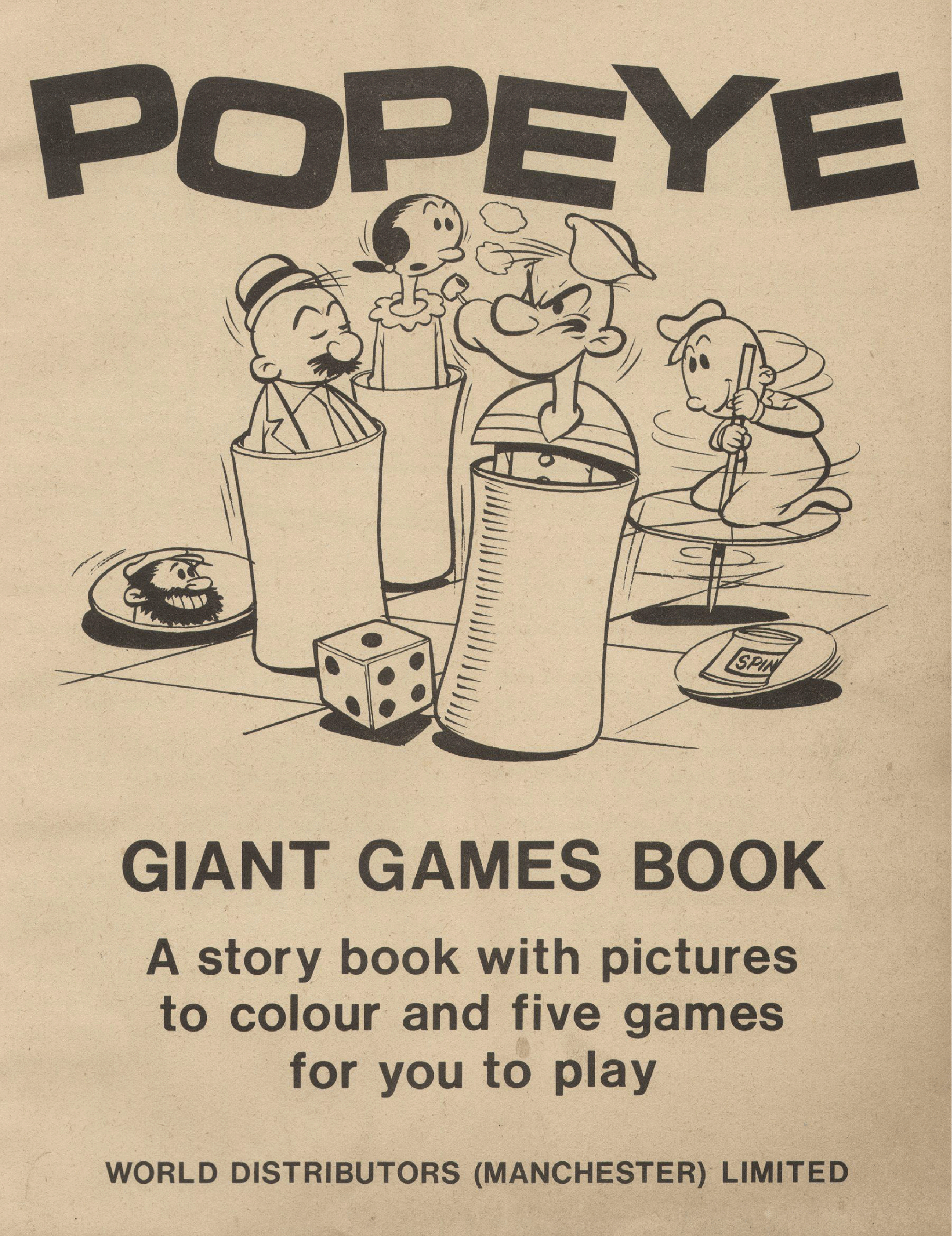 英文绘本:Popeye Giant Games Book (1967).pdf,第2页预览