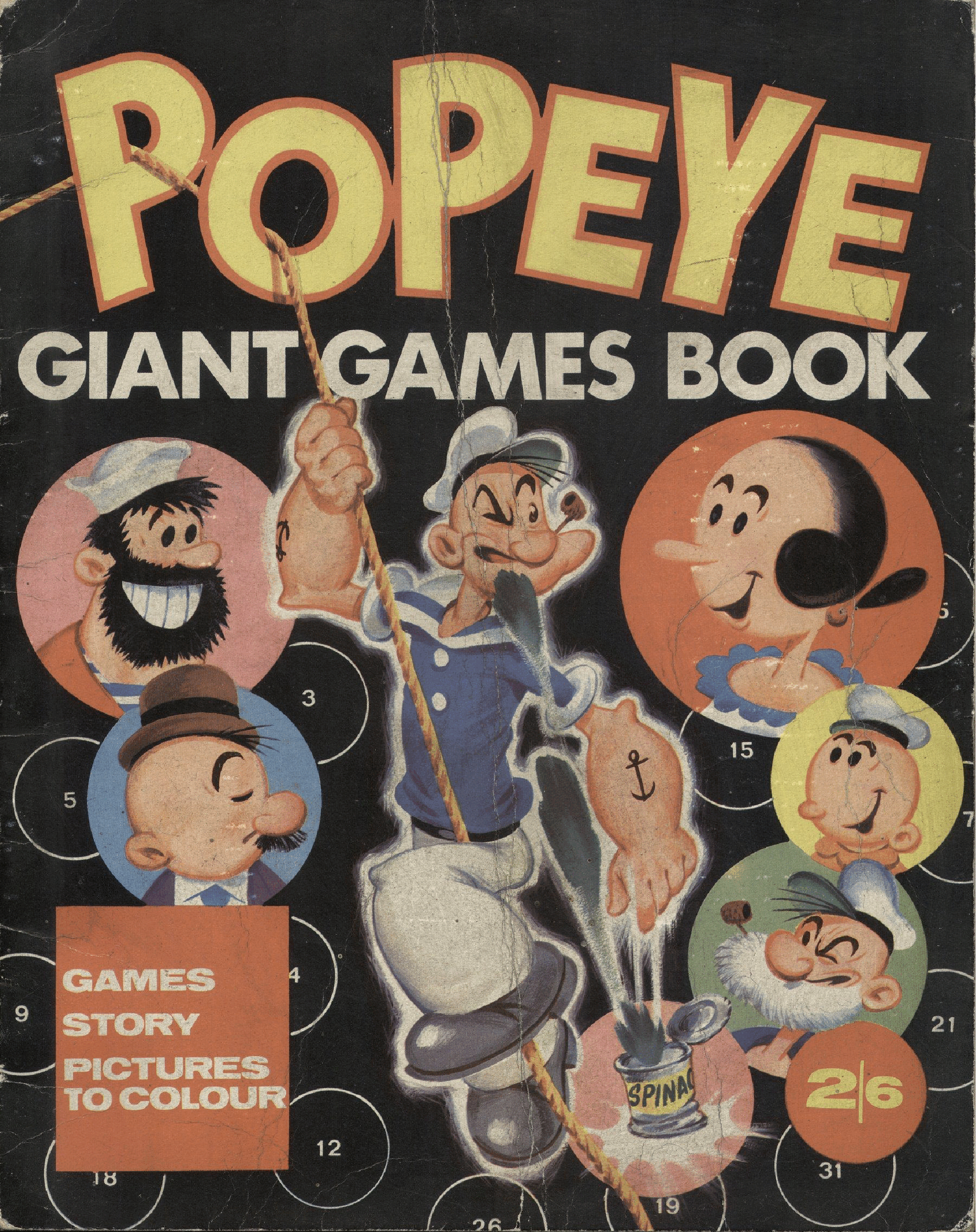 英文绘本:Popeye Giant Games Book (1967).pdf,第1页预览