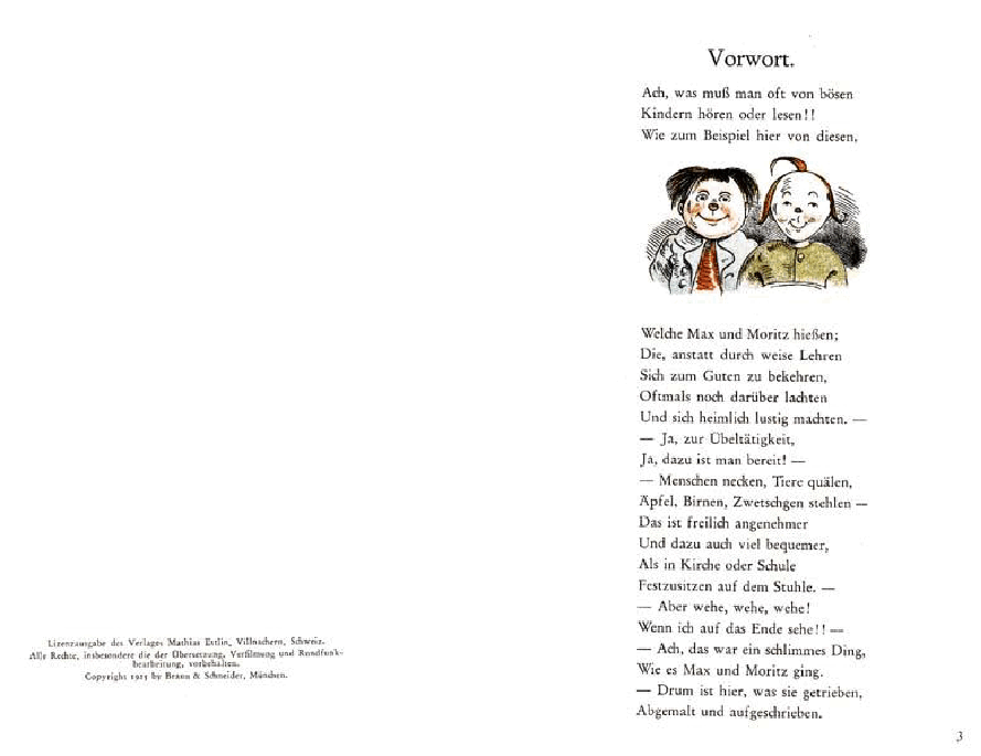 英文绘本:Max und Moritz (Braun & Schneider) (1925) (Deusche).pdf,第3页预览