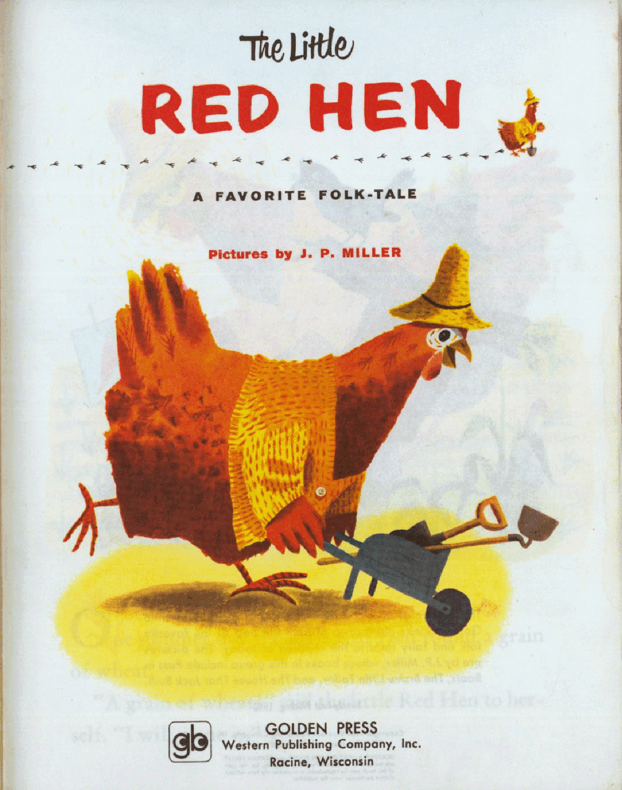 英文绘本:Little Golden Book #0519 - The Little Red Hen (1954) (Freckled Derelict).pdf,第2页预览