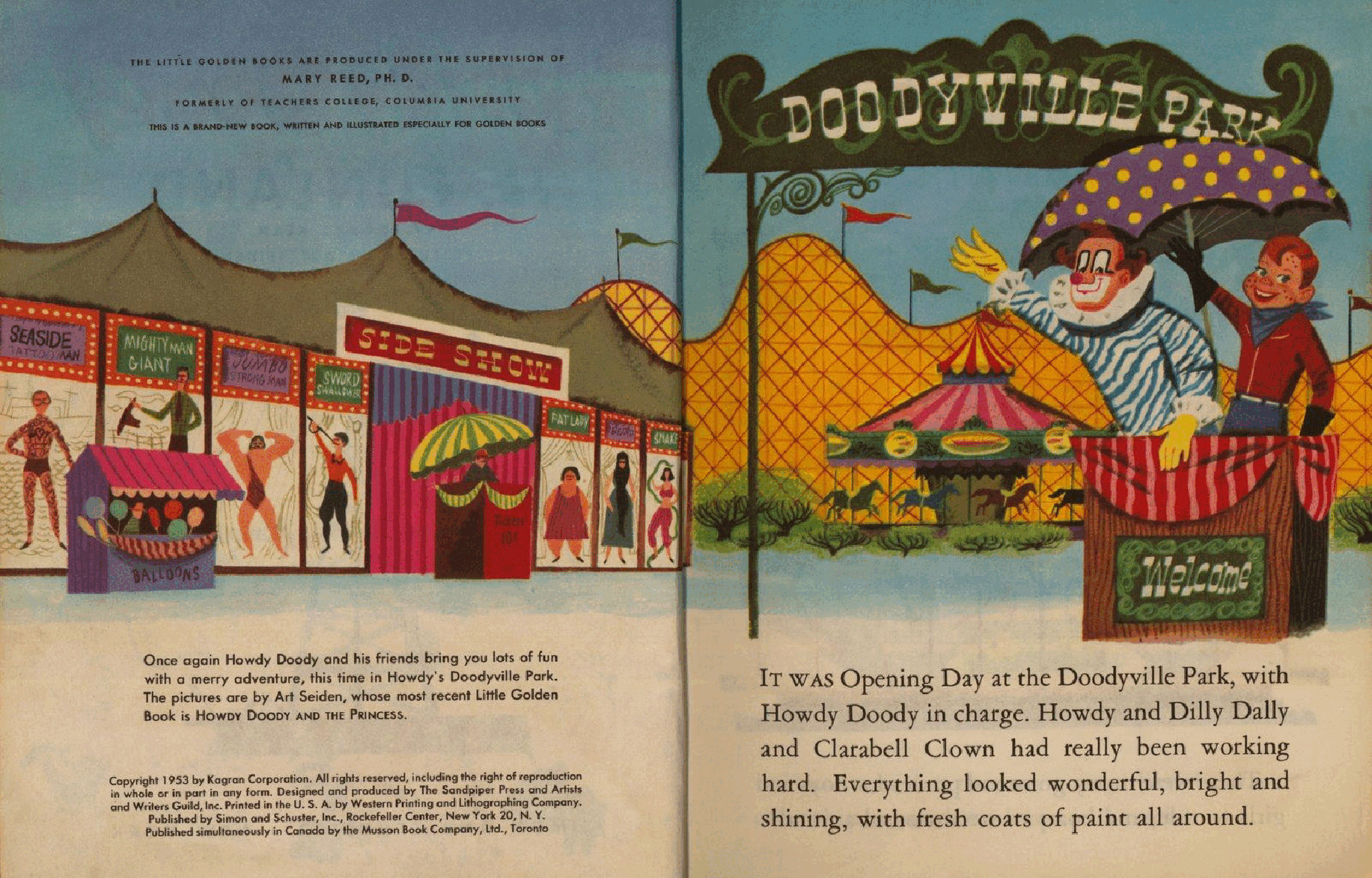 Little Golden Book 0172 - Howdy Doody in Funland.pdf,第3页预览
