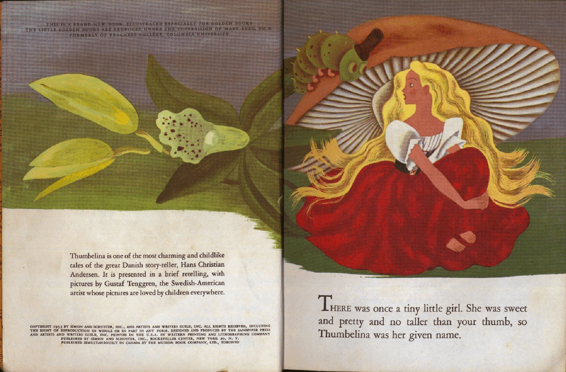 Little Golden Book #0153 - Tenggren's Thumbelina.pdf,第3页预览