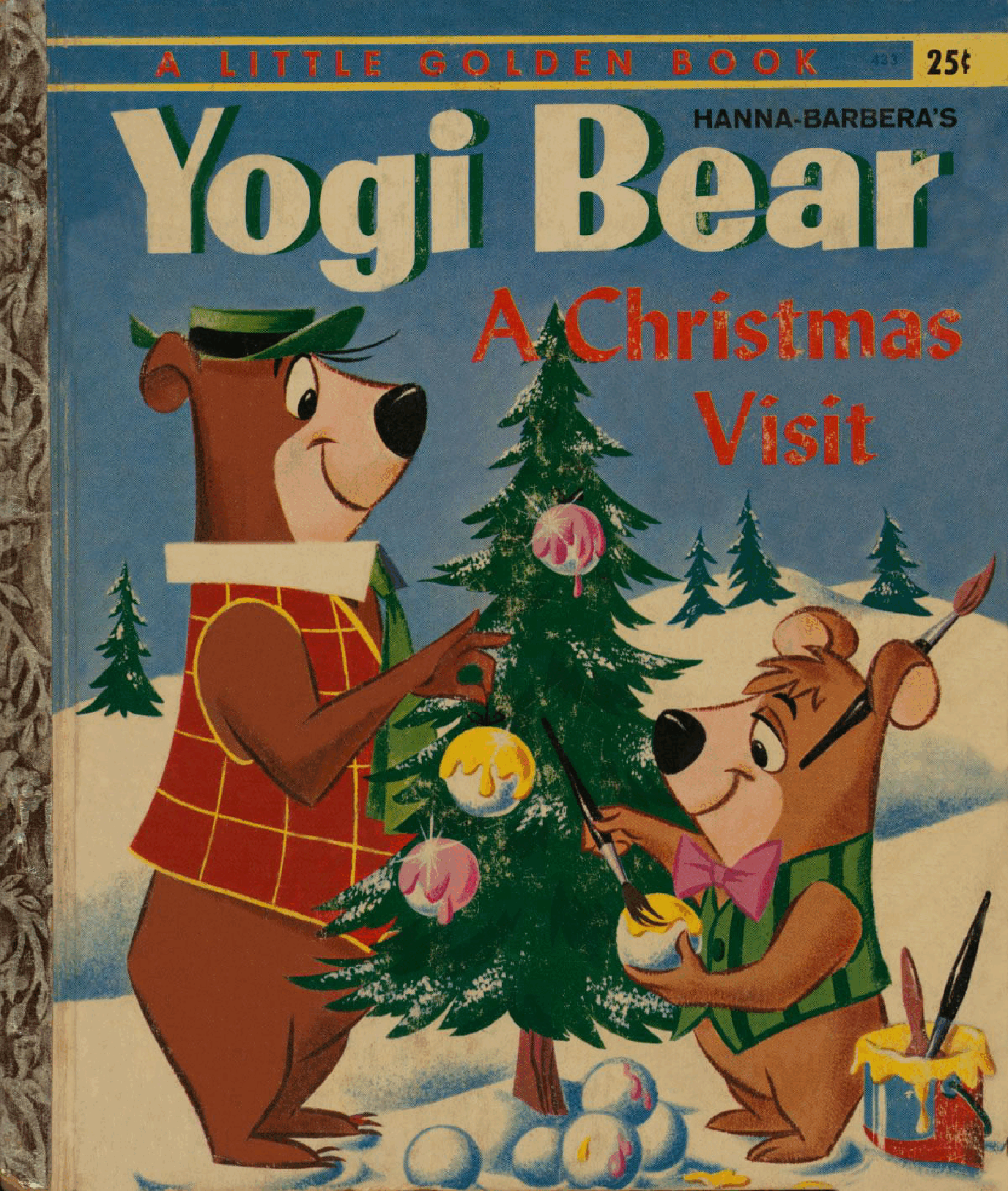 Little Golden Book 0433 - Hanna-Barbera's Yogi Bear - A Christmas Visit.pdf,第1页预览