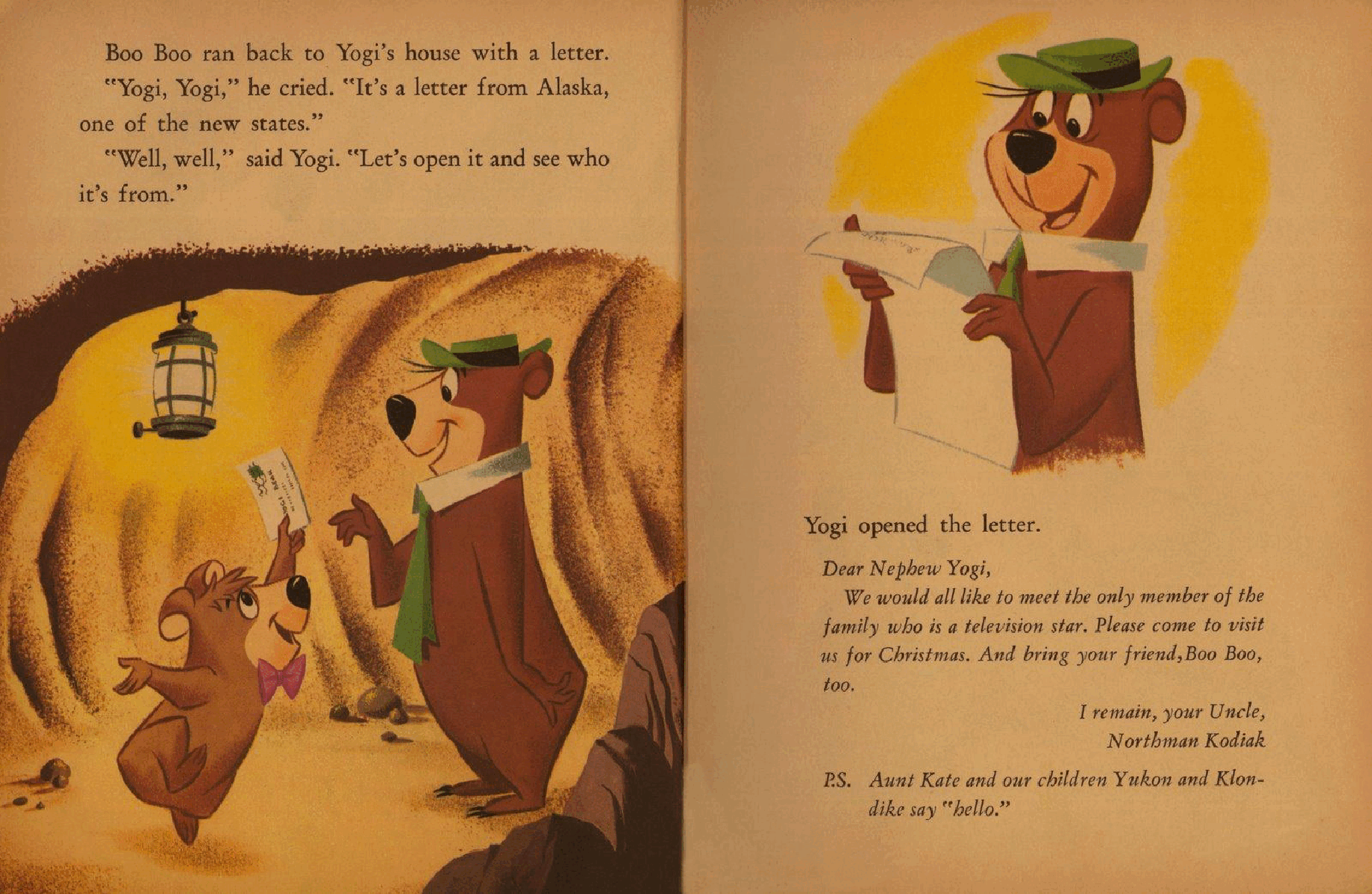 Little Golden Book 0433 - Hanna-Barbera's Yogi Bear - A Christmas Visit.pdf,第4页预览