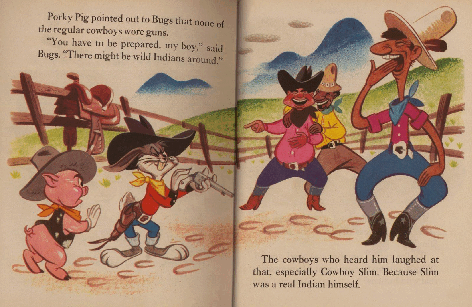 Little Golden Book 0120 - Bugs Bunny and The Indians .pdf,第4页预览