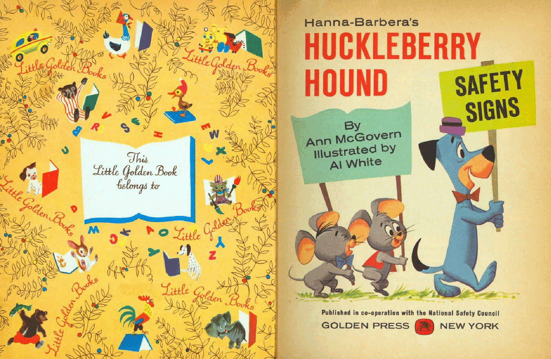 Huckleberry Hound - Safety Signs .pdf，第2页预览