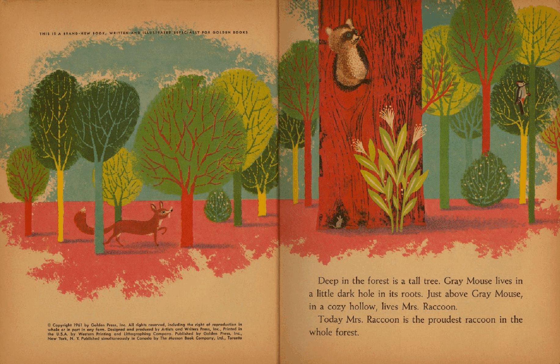 Little Golden Book 0457 - Littlest Raccoon.pdf,第3页预览