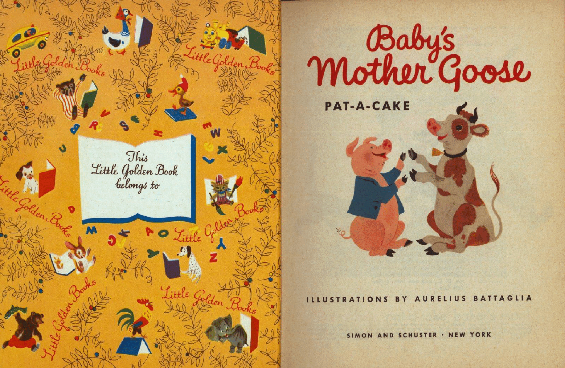 Little Golden Book #0303 - Baby's Mother Goose - PAT-A-CAKE .pdf,第2页预览