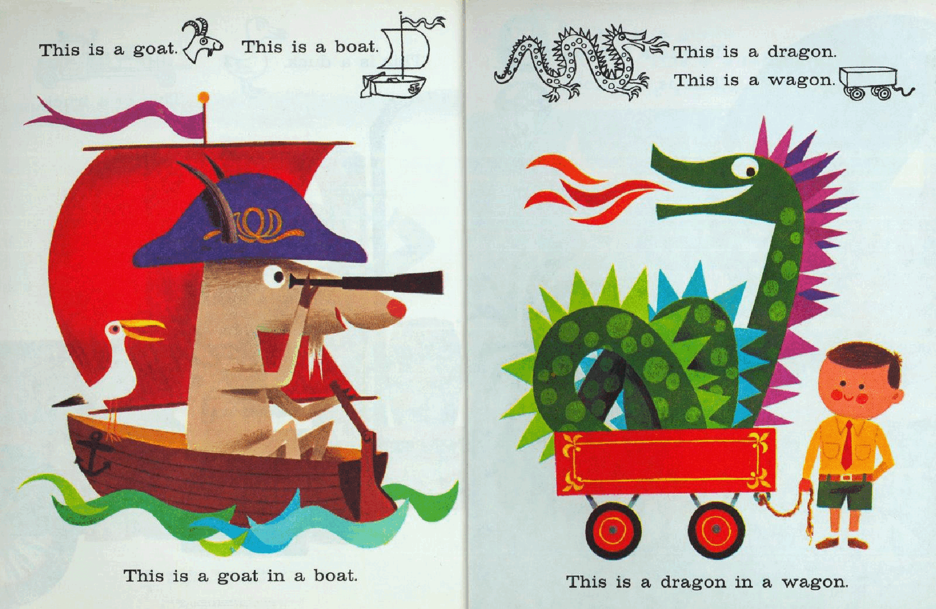 Little Golden Book 0565 - A Dragon In a Wagon and other strange sights.pdf，第4页预览