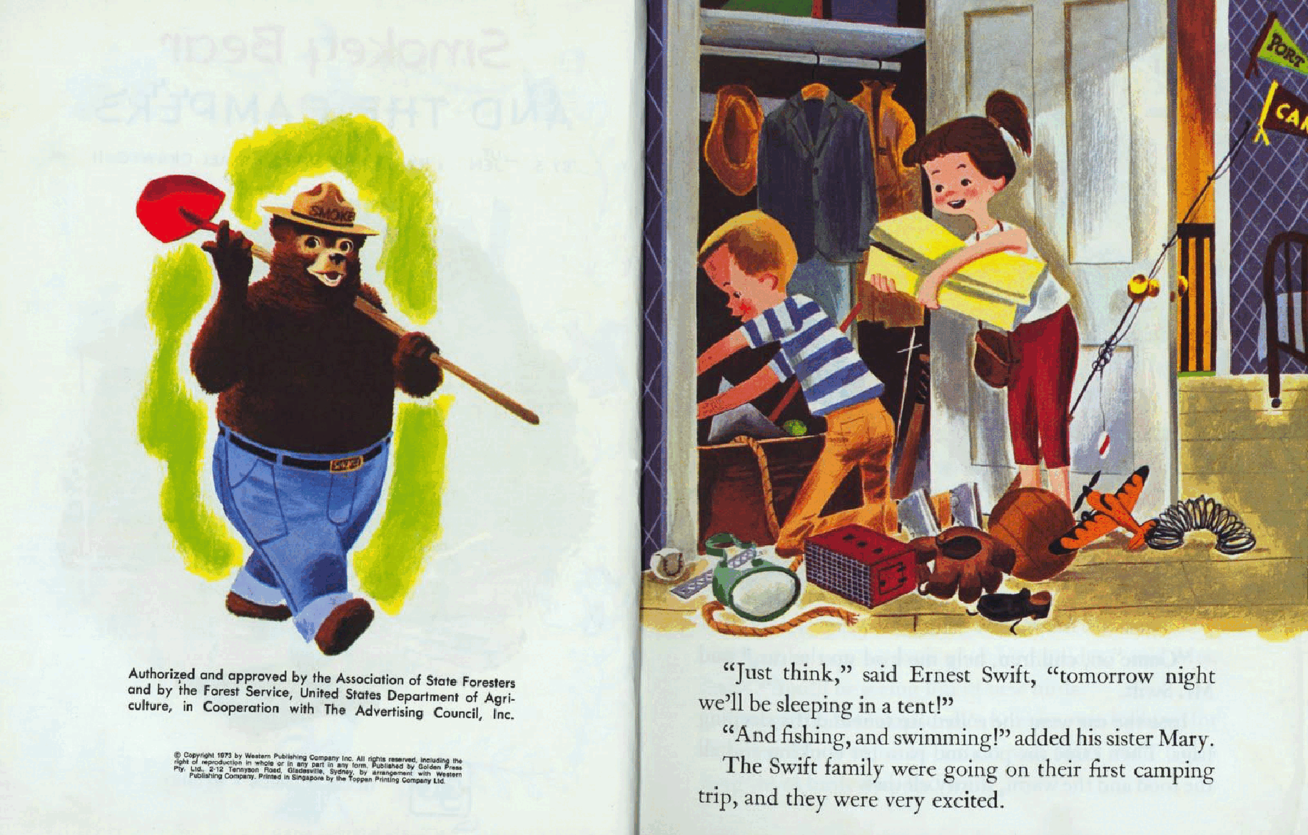 Little Golden Book 0433 - Smokey Bear and the Campers.pdf,第3页预览
