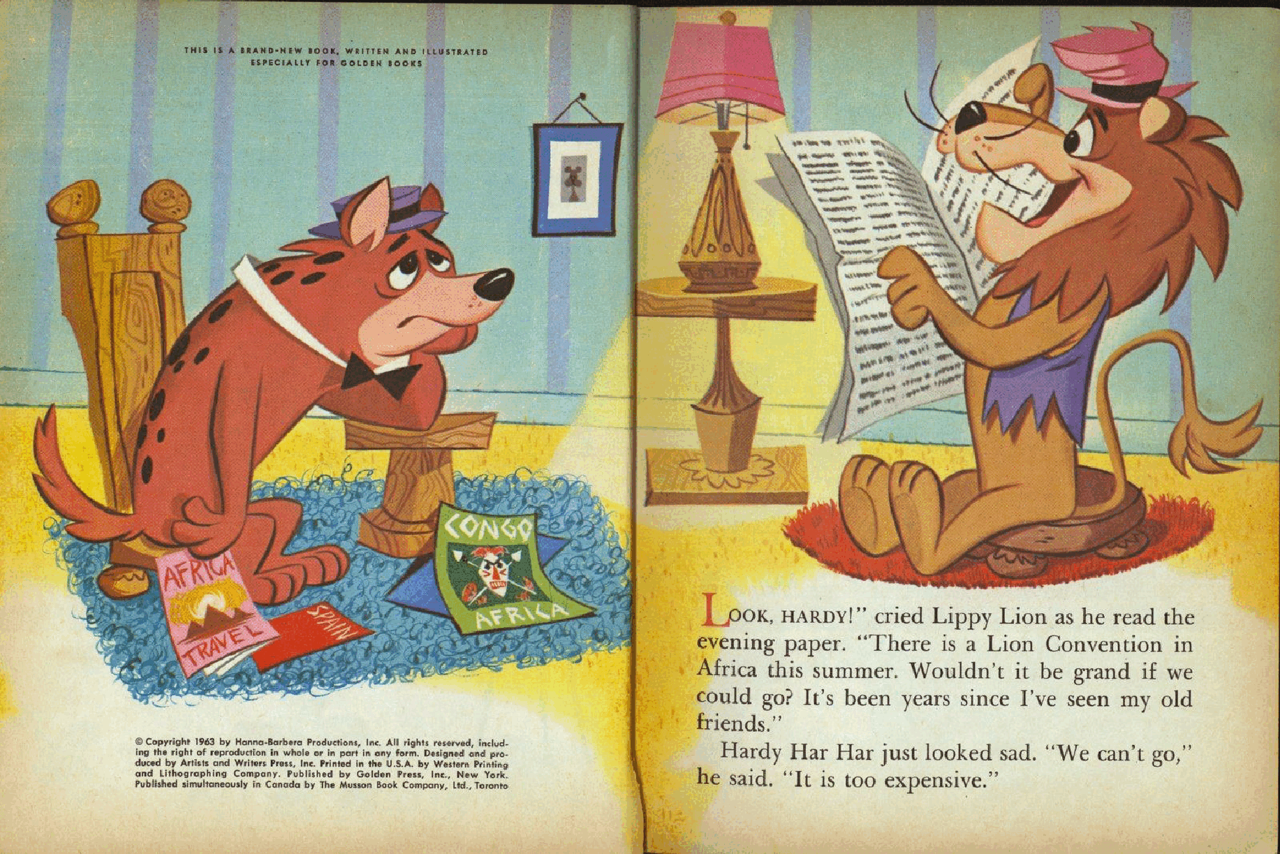 Little Golden Book #0508 - Hanna-Barbera Lippy the Lion and Hardy Har Har.pdf,第3页预览