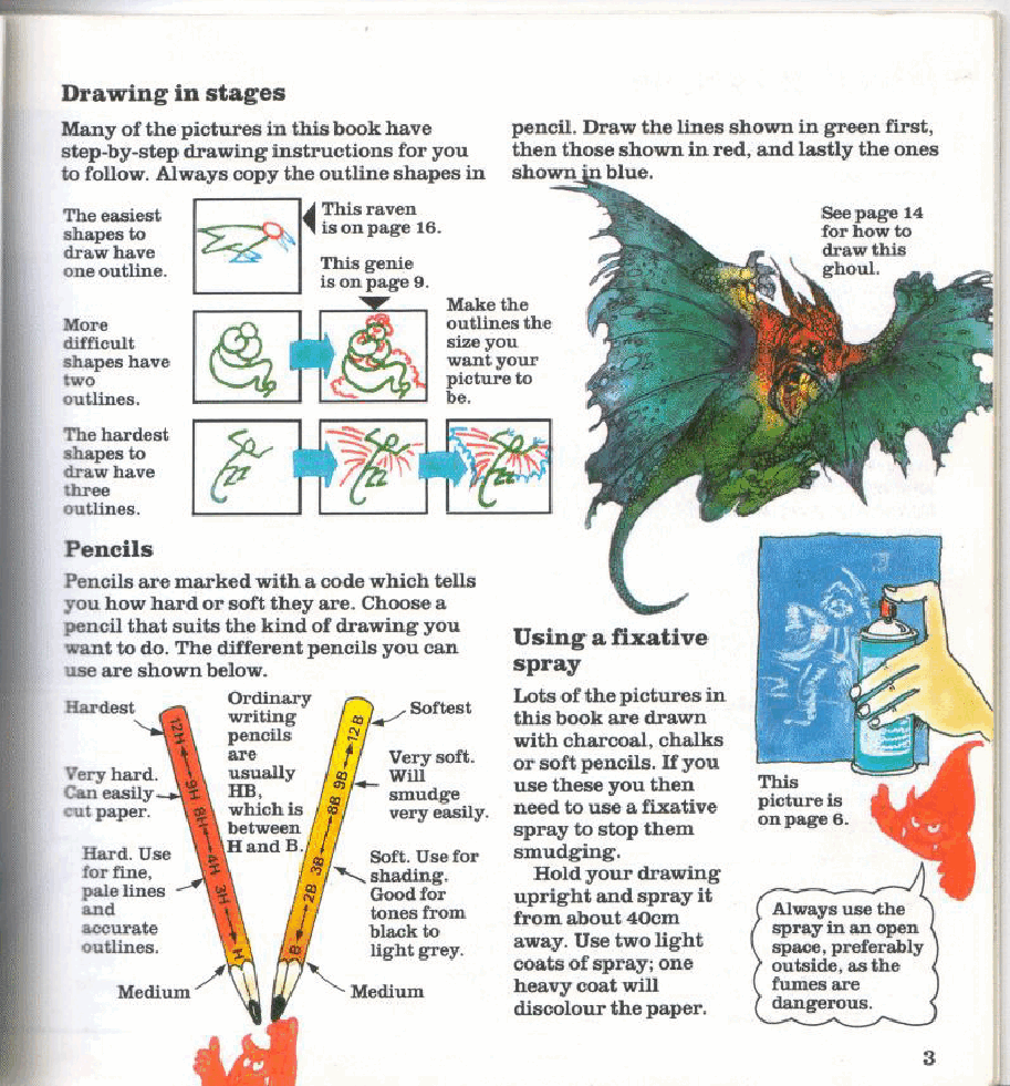 How To Draw Ghosts, Vampires & Haunted Houses (Usborne).pdf,第4页预览