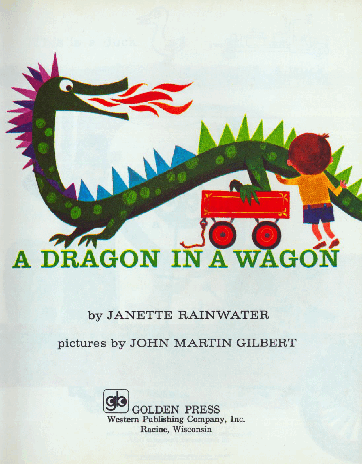 Little Golden Book 0565 - A Dragon In a Wagon and other strange sights.pdf，第2页预览
