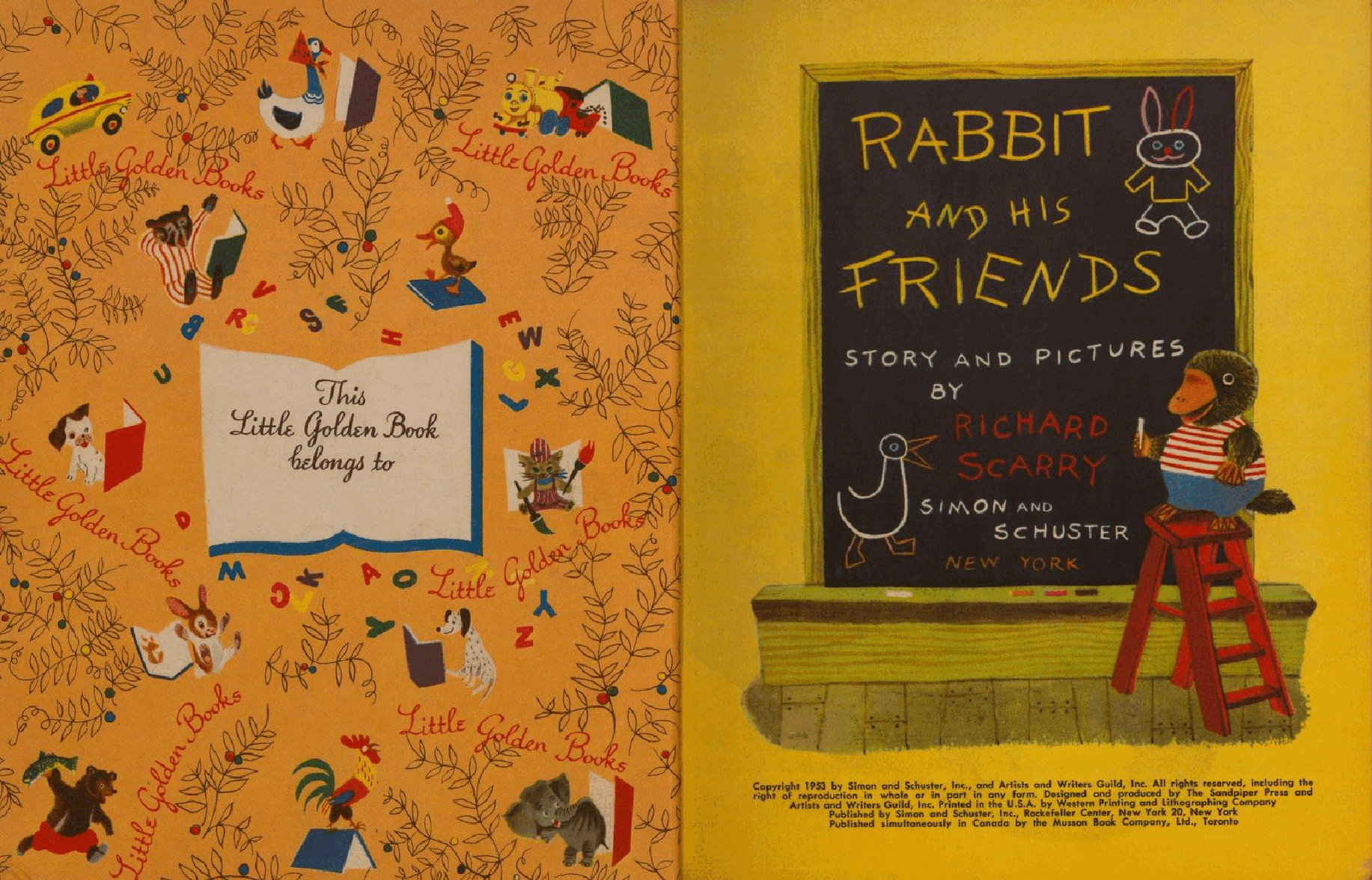 Little Golden Book 0169 - Rabbit and his Friends .pdf,第2页预览