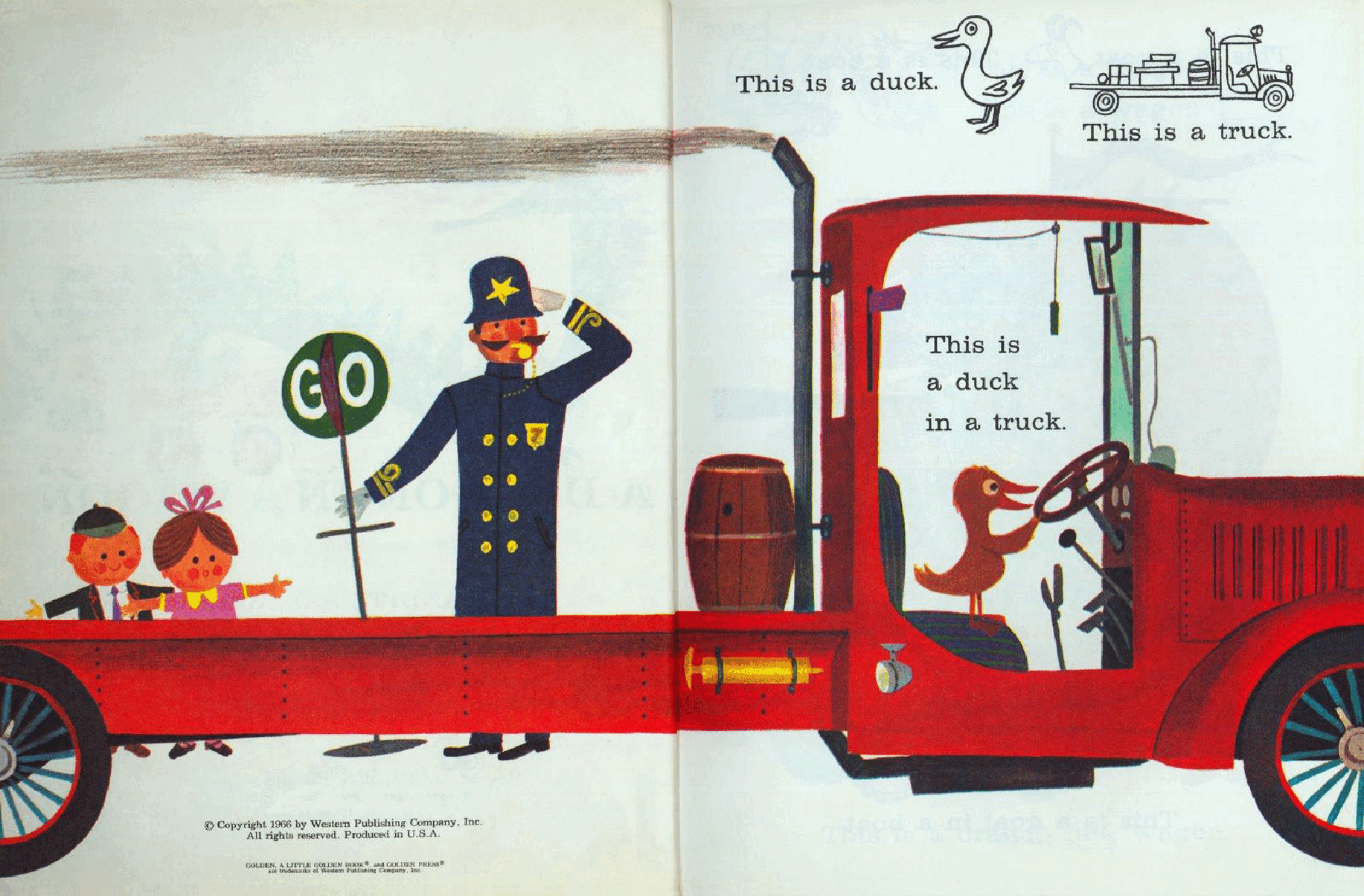 Little Golden Book 0565 - A Dragon In a Wagon and other strange sights.pdf，第3页预览