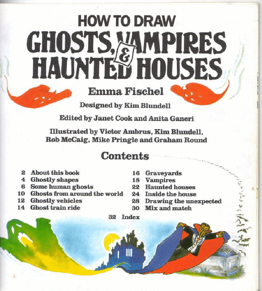 How To Draw Ghosts, Vampires & Haunted Houses (Usborne).pdf,第2页预览