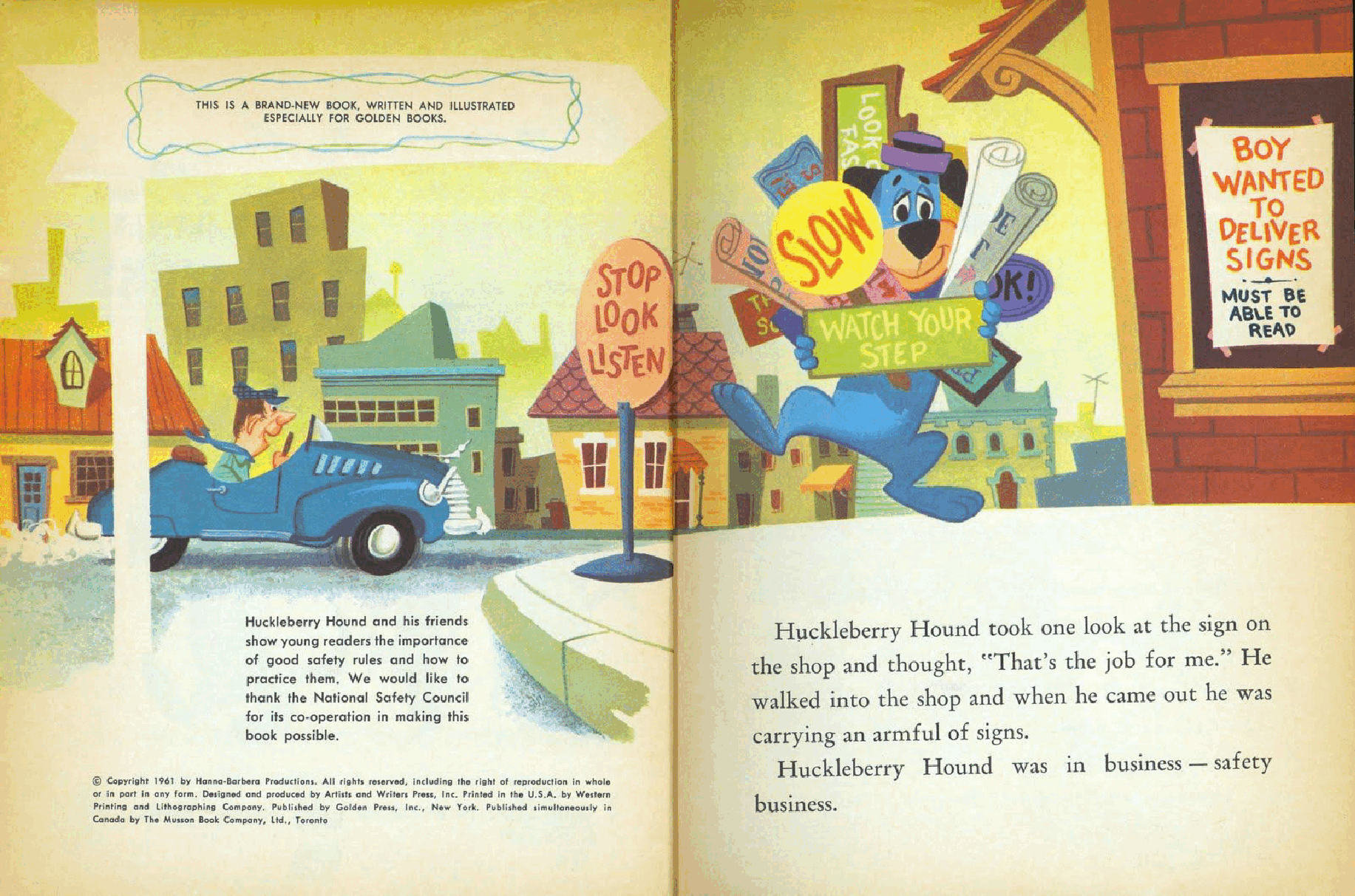 Huckleberry Hound - Safety Signs .pdf，第3页预览