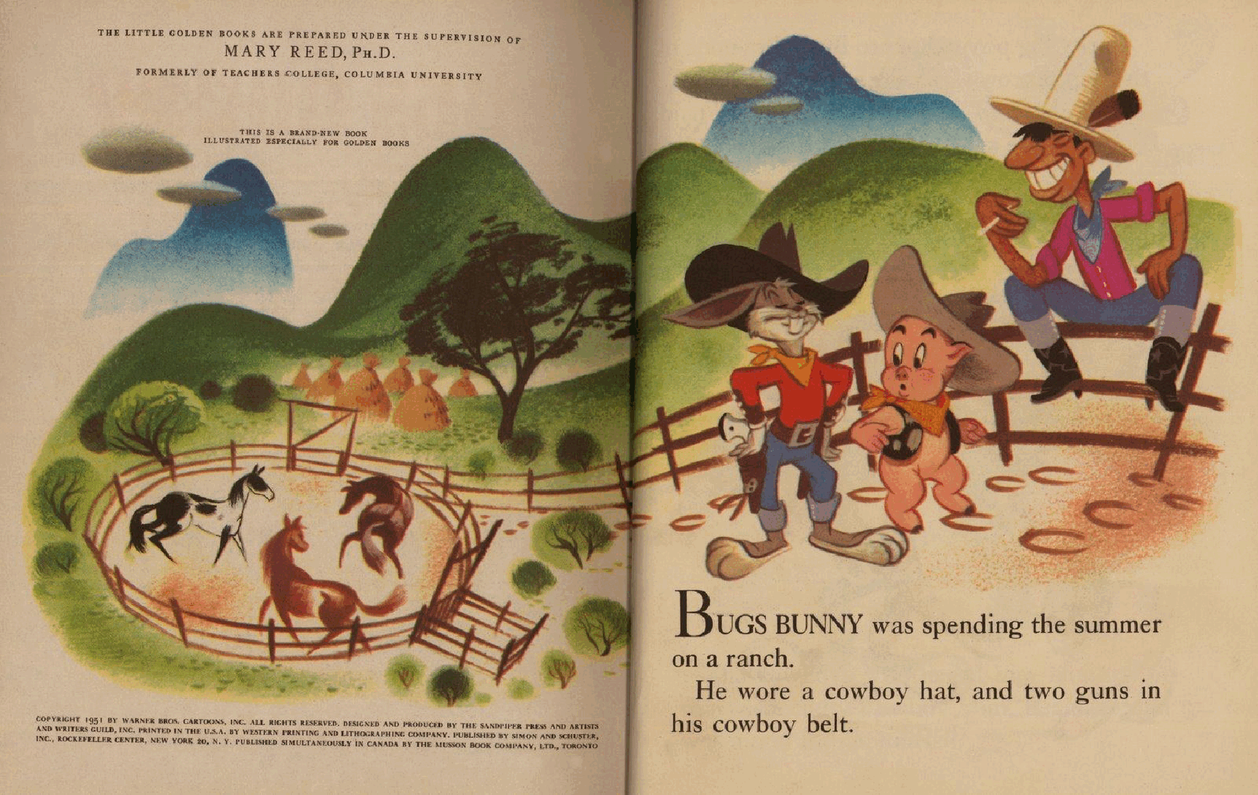 Little Golden Book 0120 - Bugs Bunny and The Indians .pdf,第3页预览