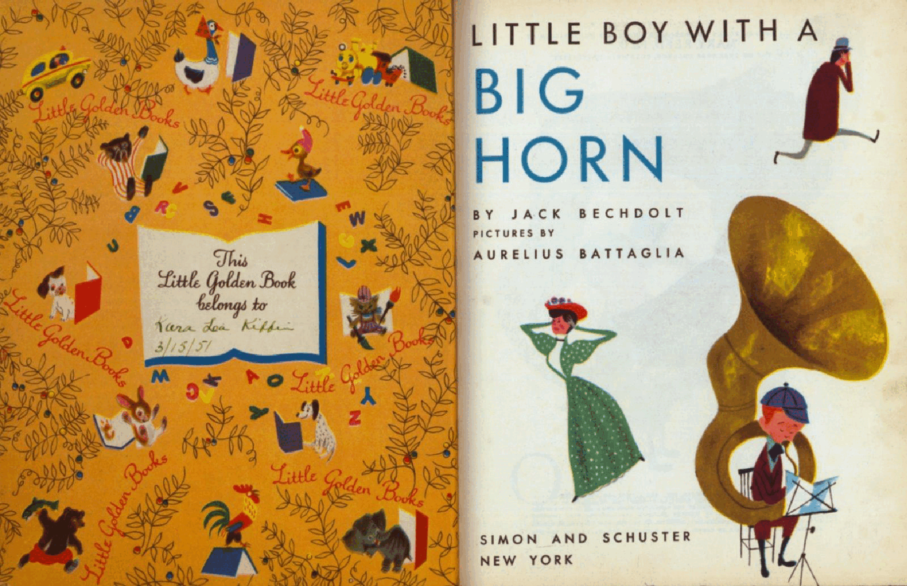 Little Golden Book #0100 - Little Boy With a Big Horn .pdf,第2页预览