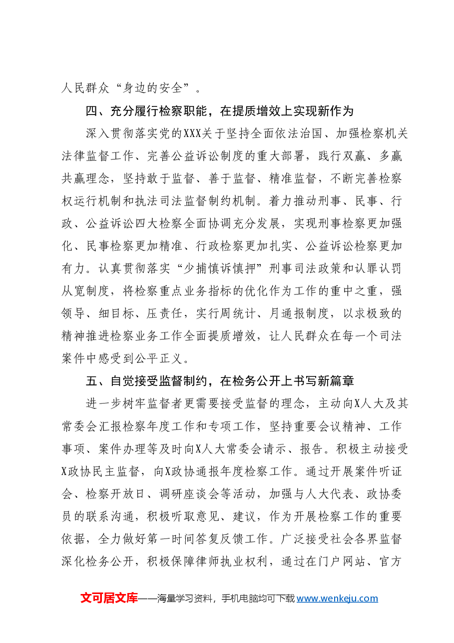 【检察长研讨发言】学深悟透守正创新 推动检察工作现代化.docx,第3页预览