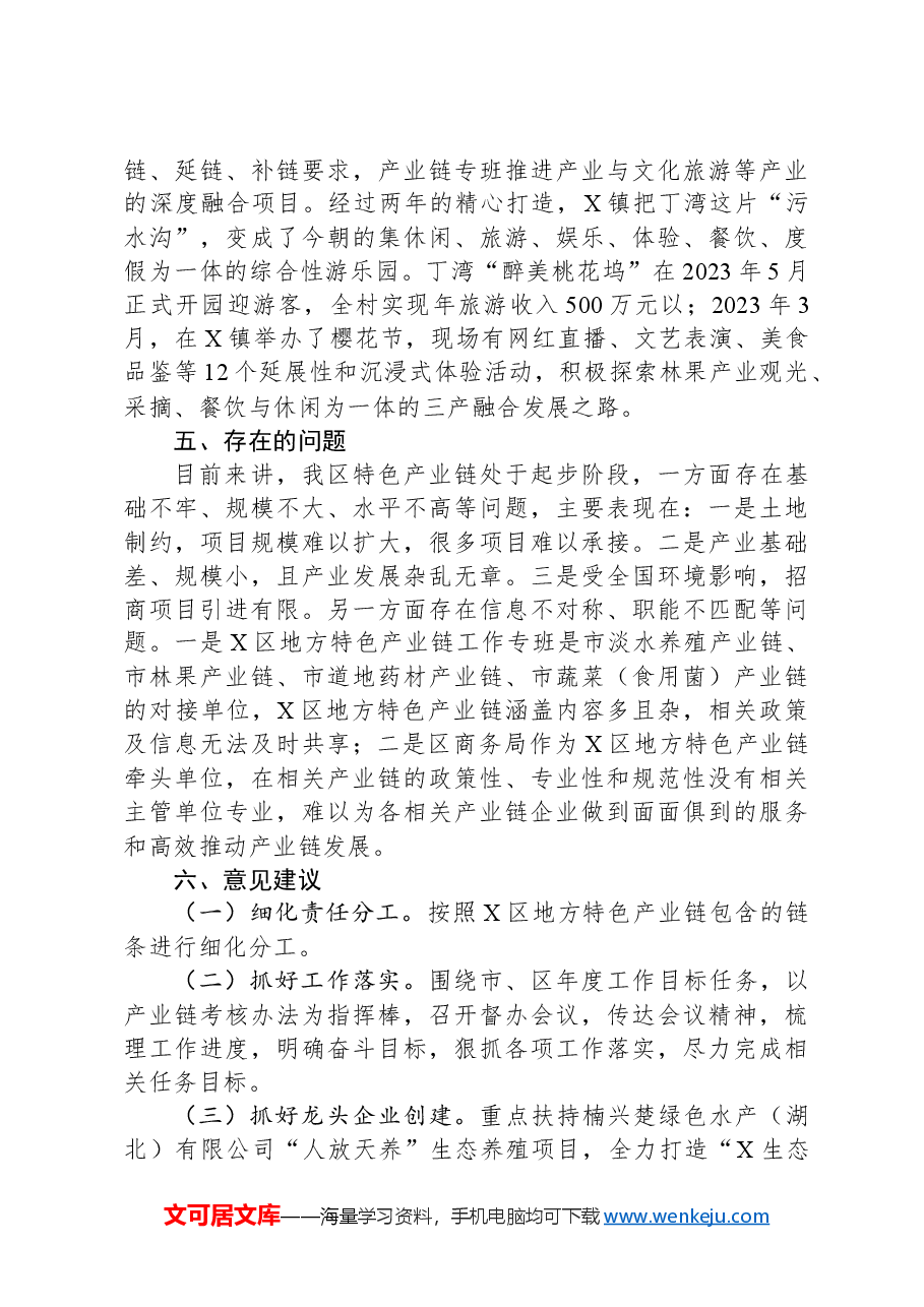 2023年X区地方特色产业链工作情况汇报.docx,第4页预览