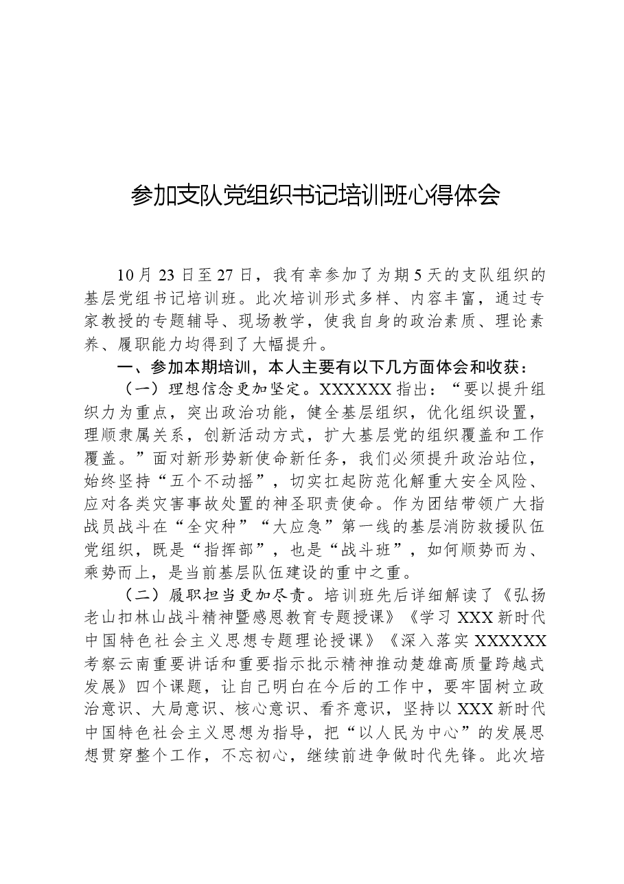 参加支队党组织书记培训班心得体会.docx,第1页预览