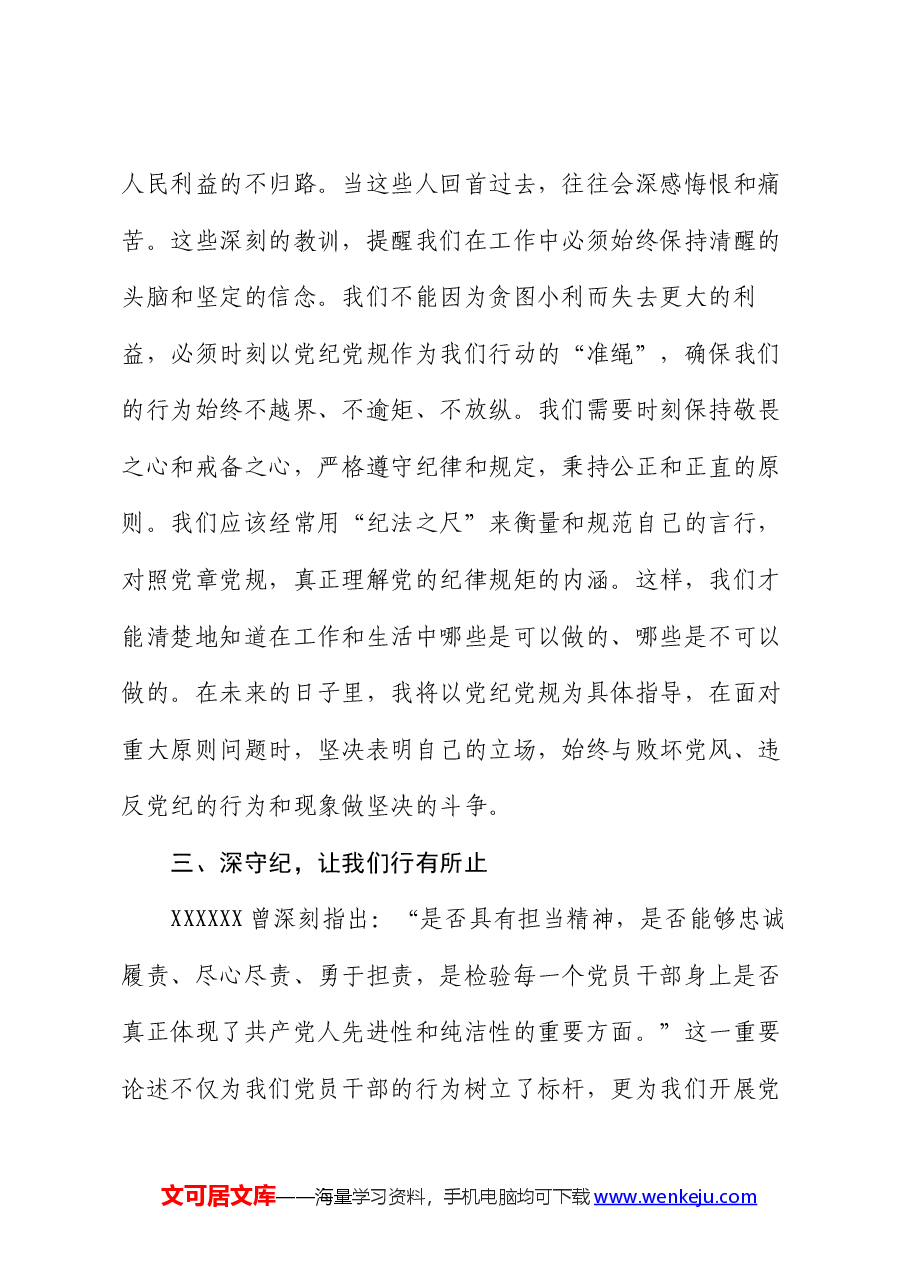 2024年党员领导干部党纪学习教育交流发言.docx,第4页预览