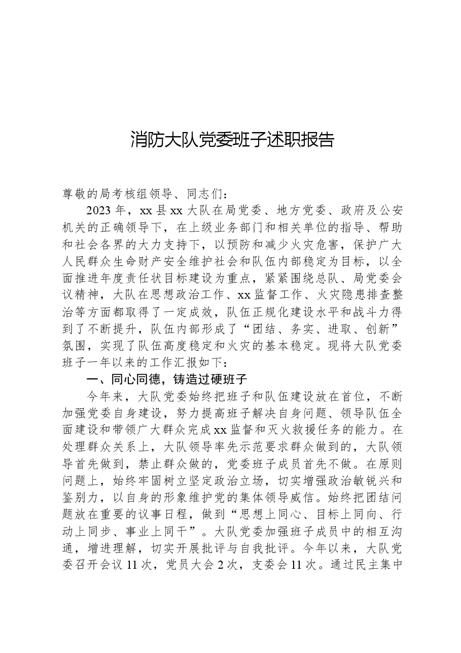 消防大队党委班子述职报告.docx,第1页预览