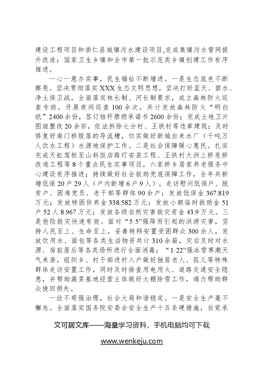 2024年六家桥乡政府工作报告.docx,第3页预览